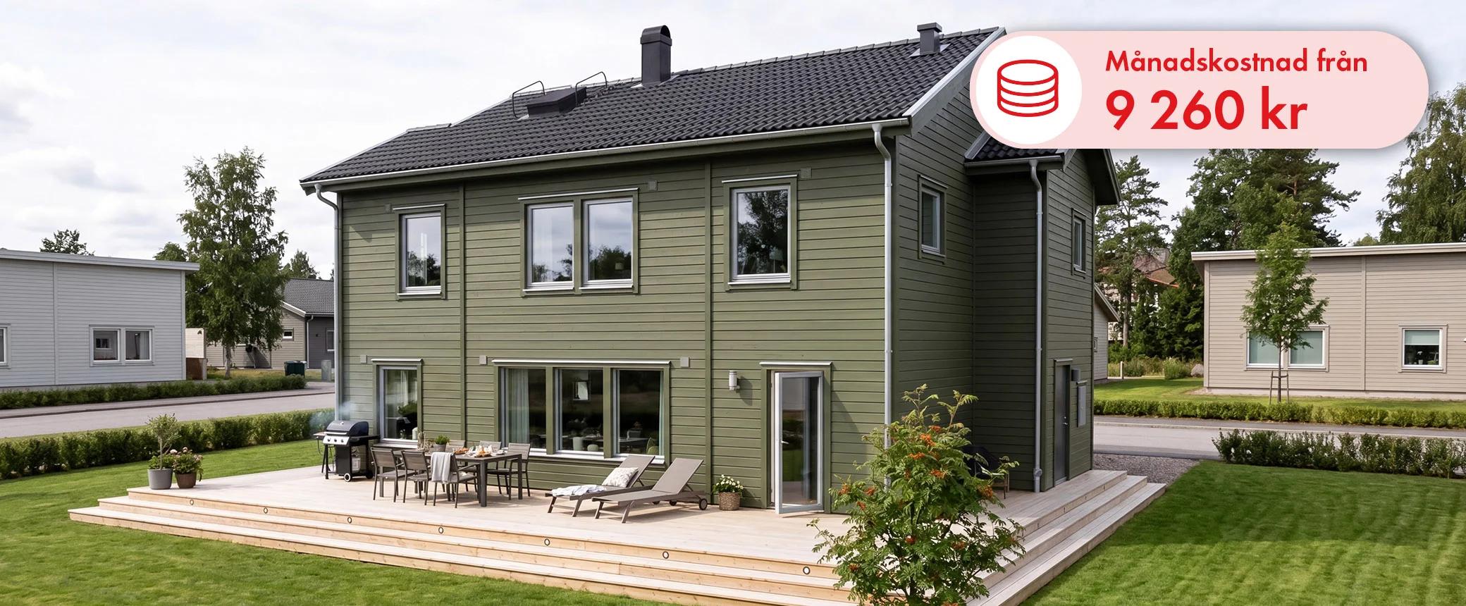 billigt tvåplanshus