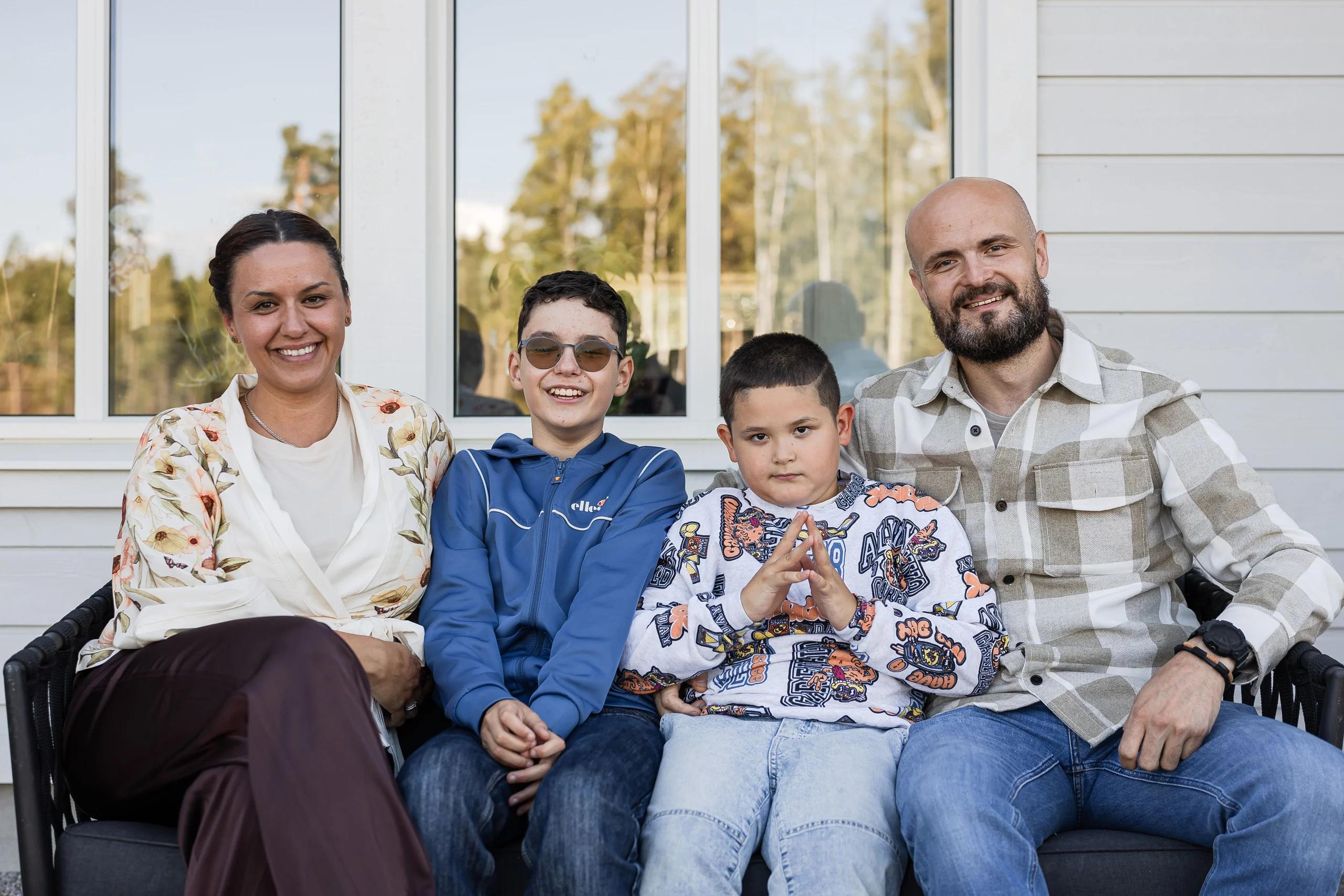 Hemma hos en familj i enplanshuset MOVE #105